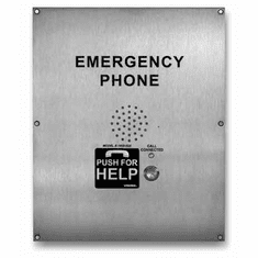 ADA Compliant, Stainless Steel, Handsfree, Emergency Phone with Dialer/Announcer with Enhanced Weather Protection