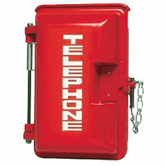 Allen Tel Weather Resistant Phone Enclosure with Stainless Steel Hasp