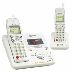 ATT-E2812 2.4GHz Dual Cordless w/ Answering System - WHITE