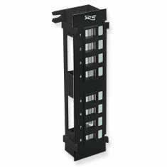 Blank Patch Panel, 8 Port, Vertical Flush Mount w/IC89D Wall Mount Brkt.