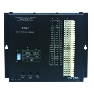 Bogen ZPM3 Paging Devices Standard