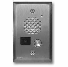 Brushed Stainless Steel Entry Phone with Color Video Camera and Enhanced Weather Protection