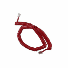 CABLESYS GCHA444012-FCR HANDSET CORD 12', CHERRY RED