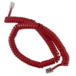 CABLESYS GCHA444012-FCR HANDSET CORD 12', CHERRY RED