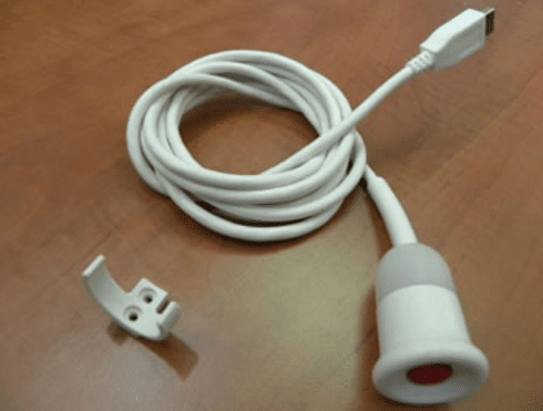 Call Cord - Moulded -8Ft. -White - Red Button