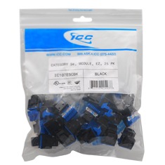 Cat 5e Jack, High Density, 25-PK