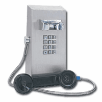 Cecco Stainless Steel Public Wall Phones