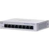 Cisco Systems CBS110-8T-D-NA Unmanaged 8-Port GE, Desktop, Extended PS