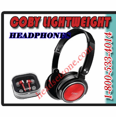 COBY LIGHTWEIGHT HEADPHONES AND  EARBUDS