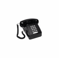 Cortelco 2500-00-VBA-20M Single-Line Desk Telephone Black