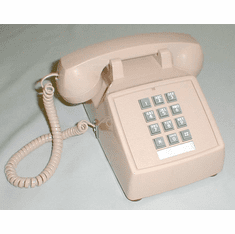 Cortelco 2500-13-VBA-44M Desk Telephone Fully Modular /A Lead Beige