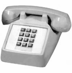Cortelco 250009-VBA-20M  Desk Telephone Fully Modular Ivory