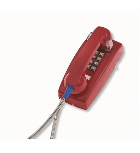Cortelco 255447ARC20M Wall Phone w/Armored Cord
