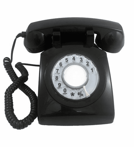 Cortelco 500blk Rotary Phone Black