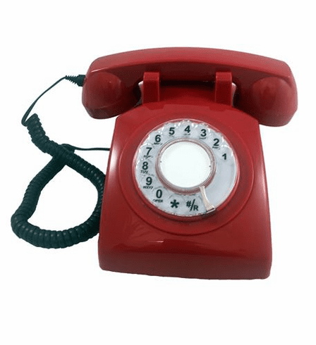 Cortelco 500red Rotary Phone Red