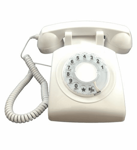 Cortelco 500WHT Rotary Phone White