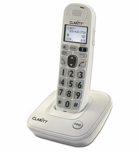 D704 CLARITY 53704.000 DECT 6.0 Amplified/Low Vision Cordless Phone with CID Display