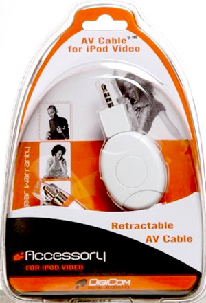 DigiCom Digital IP-186 iPod Video Retractable AV Cable