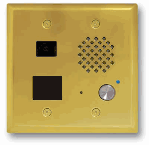 Double Gang Video Entry Phone with Built-In Proximity Card Reader