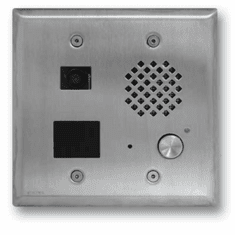 Double Gang Video Entry Phone with Built-In Proximity Card Reader