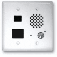 Double Gang Video Entry Phone with Built-In Proximity Card Reader