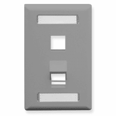 IC107 Faceplate w/Angled bottom and station ID 2 Ports (xx=color)