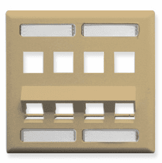 IC107 Faceplate w/Angled bottom and station ID 8 Ports (xx=color)
