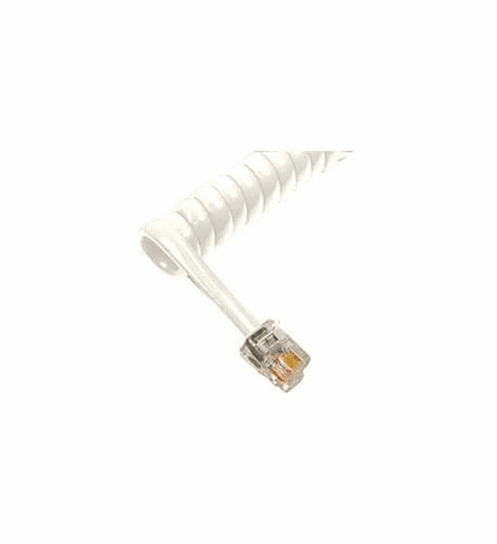 ICC GCHA444025-FWH 25' Cable Wire & Cords Handset Cords