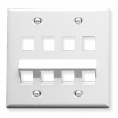 ICC IC107AF8WH Face Plates Angled Faceplate