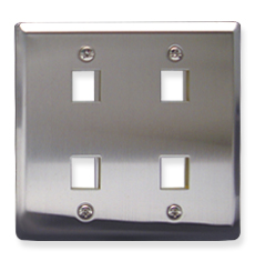 ICC IC107DF4SS Face Plates Flat Panel Faceplates