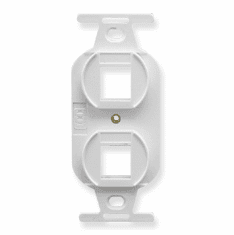 ICC IC107DPIWH Face Plates Flat Panel Faceplates