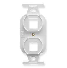 ICC IC107DPIWH Face Plates Flat Panel Faceplates