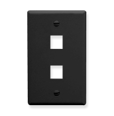 ICC IC107F02BK Face Plates Flat Panel Faceplates