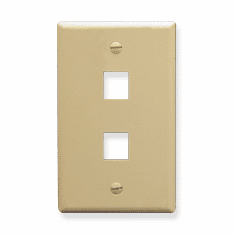 ICC IC107F02IV Face Plates Flat Panel Faceplates