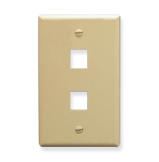 ICC IC107F02IV Face Plates Flat Panel Faceplates