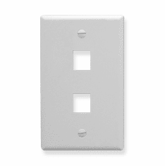 ICC IC107F02WH Face Plates Flat Panel Faceplates