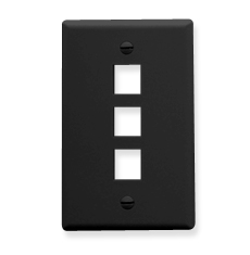 ICC IC107F03BK Face Plates Flat Panel Faceplates