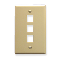 ICC IC107F03IV Face Plates Flat Panel Faceplates