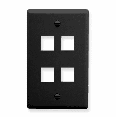 ICC IC107F04BK Face Plates Flat Panel Faceplates