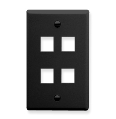 ICC IC107F04BK Face Plates Flat Panel Faceplates