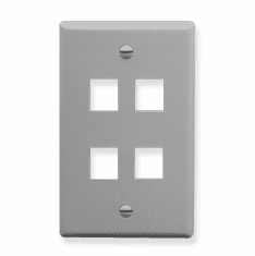 ICC IC107F04GY Face Plates Flat Panel Faceplates