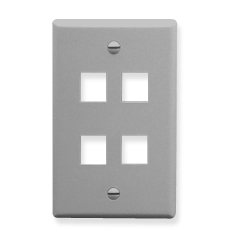 ICC IC107F04GY Face Plates Flat Panel Faceplates