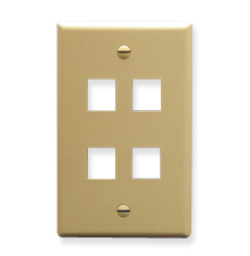 ICC IC107F04IV Face Plates Flat Panel Faceplates