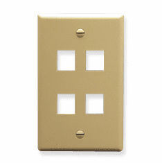 ICC IC107F04IV Face Plates Flat Panel Faceplates
