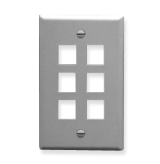 ICC IC107F06GY Face Plates Flat Panel Faceplates