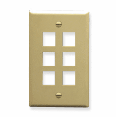 ICC IC107F06IV Face Plates Flat Panel Faceplates