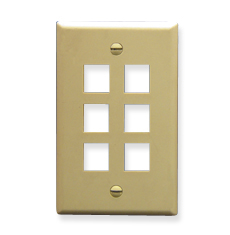 ICC IC107F06IV Face Plates Flat Panel Faceplates
