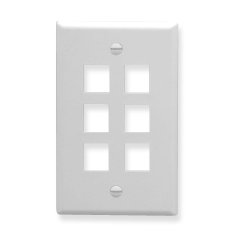 ICC IC107F06WH Face Plates Flat Panel Faceplates