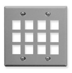 ICC IC107F12GY Face Plates Flat Panel Faceplates