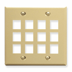ICC IC107F12IV Face Plates Flat Panel Faceplates